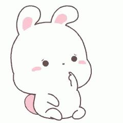 Bunny Cute Sticker - Bunny Cute Kawaii - Discover & Share GIFs Animated Emojis, Cartoon Gif, Lapin Art, Rabbit Gif, Happy Bunny, Chinese Font, Animation Gif, Cute Bunny Cartoon, Cute Kawaii Animals