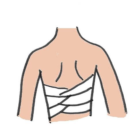 How to fold in half and wrapped around the body  There are two ways to bind Sarashi your chest or b... Sarashi Cloth, Chest Binder Sewing Pattern, Chest Binding, Binding Ideas, Belly Binding, Urban Ninja, How To Wrap, Content Design, How To Fold