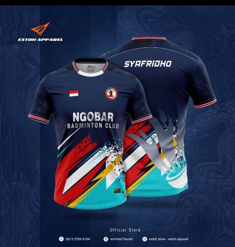 Badminton Shirt Design Sports, Badminton Jersey Design Ideas, Badminton Jersey Design, Volleyball Jersey Design, Ball Badminton, Badminton Club, Badminton Games, Badminton Jersey, Jersey Font