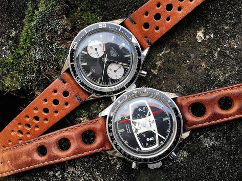 A look at Mario Andretti's watches...the Heuer Autavia 3646 and the Yema Rallye (photo credit: @watchfred) Yema Watch, Heuer Autavia, Stylish Watches Men, Tag Heuer Watch, Big Watches, Retro Stuff, Man Men, Fine Watches, Men's Watches