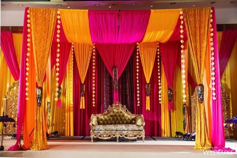 Festival Ideas Decoration, Sangeet Backdrop, Rajasthani Decor, Mehndi Stage, Weddings Decorations Elegant Romantic, Indian Wedding Stage, Sangeet Decor, Indian Wedding Theme, Mehendi Decor Ideas