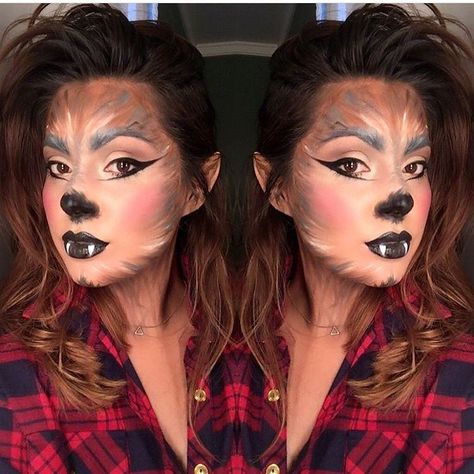 Wolf Costume Women, Big Bad Wolf Costume, Werewolf Makeup, Wolf Makeup, Halloween Wolf, Halloween Werewolf, Werewolf Costume, Halloweenský Makeup, Wolf Costume