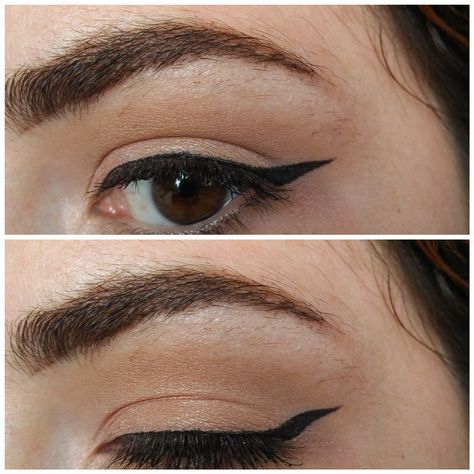 I finally got how to use eyeliner on hooded eyes #makeup #beauty Eyeliner On Hooded Eyes, How To Use Eyeliner, Oscars Makeup, Hooded Eyes Makeup, Eyeliner For Hooded Eyes, Green Smokey Eye, Inspo Art, Hooded Eye Makeup, Eye Makeup Steps