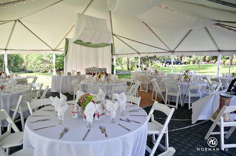 Pink and green outdoor wedding. Transformed a basketball court into a reception area...we draped the basketball hoop! Basketball Court Wedding Reception, Decor For Wedding Reception, Decor For Wedding, Wedding Court, Reception Area, A Basketball, Basketball Hoop, Reception Areas, Outdoor Wedding