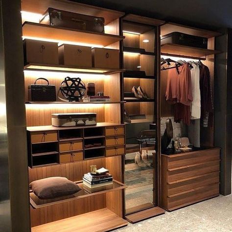 Stylish 31 Best Fitted Wardrobes - 2023 Modern Closet Designs, Man Closet, Ideas Armario, Walking Closet, Walk In Closet Design, Open Closet, Modern Closet, Wardrobe Room, Bedroom Closet Design