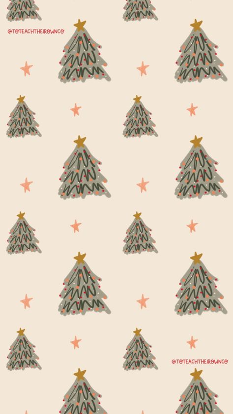 Christmas Wallpaper Iphone Cute, Cute Home Screen Wallpaper, Christmas Tree Wallpaper, Wallpaper Iphone Boho, Xmas Wallpaper, Christmas Wallpaper Backgrounds, Illustration Noel, Cute Fall Wallpaper, Christmas Phone Wallpaper