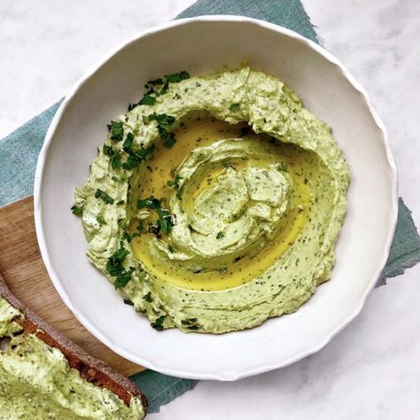 Pistachio Dip, Edamame Hummus, Garlic Hummus, Beet Hummus, Avocado Hummus, Whipped Feta, Yummy Dips, Canned Chickpeas, Perfect Breakfast