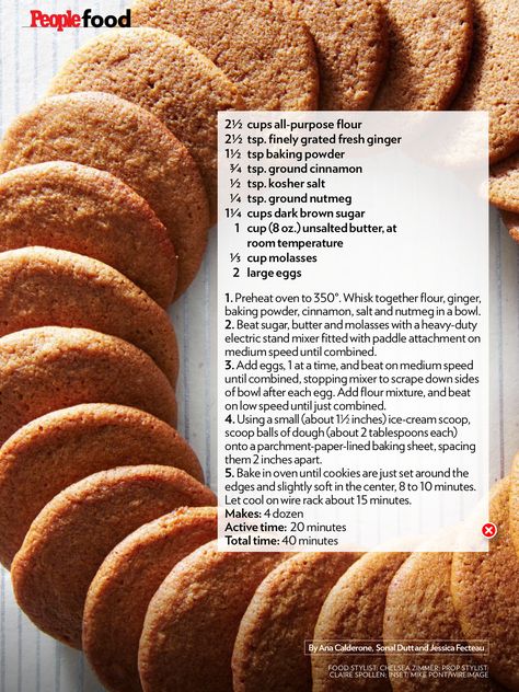 Ginger Biscuits Recipe, Ginger Snap Cookies Recipe, Butter Cookie Recipe Easy, Ginger Molasses, Bread Cookies, Ginger Biscuits, Homemade Bread Recipes Easy, Random Recipes, Ginger Molasses Cookies