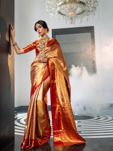 Kanjivaram Saree Meena Bazaar, Kurta Lehenga, Kanjivaram Saree, Kurta Dress, Unstitched Suits, Traditional Motifs, Kanjivaram Sarees, Zari Work, Saree Online