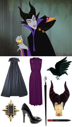 Malificent .. The not so nice dark fairy Simple Maleficent Costume, Maleficent Outfit Ideas, Maleficent Costume Diy Outfit, Modern Maleficent, Maleficent Costume Diy, Killer Costume, Maleficent Halloween, Kostuum Halloween, Maleficent Costume