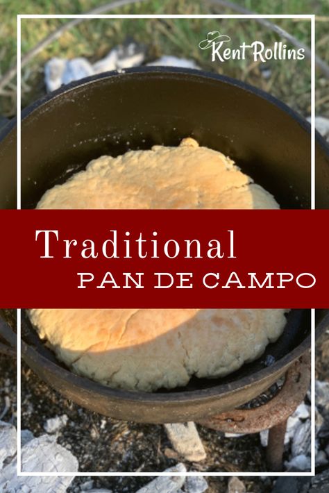 Camp Bread Simple, Camp Bread Recipes, Cowboy Bread, Camp Bread, Camping Bread, Cast Iron Bread Recipes, Cowboy Mexican, Cowboy Cooking, Easy Taco Salad Recipe