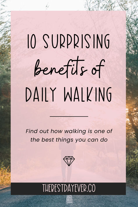 10 surprising benefits of daily walking: Find out how walking is one of the best things you can do Benefits Of Walking Daily, Exercise Walking, Health Benefits Of Walking, Walking For Health, Daily Walking, Benefits Of Walking, Walking Exercise, Boost Your Mood, Benefits Of Exercise