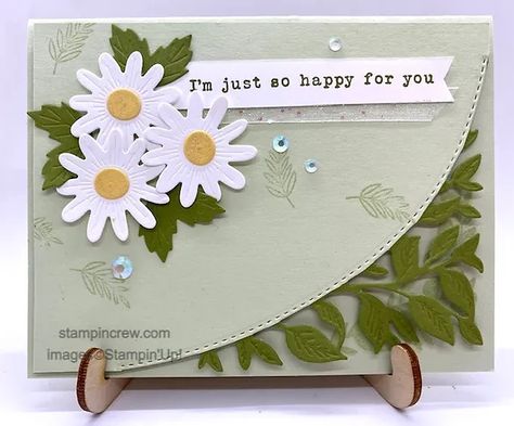 Su Around The Bend Cards, Stampin Up Around The Bend Cards, Around The Bend Stampin Up Cards, Stampin Up Around The Bend, Around The Bend, Flower Bundle, Online Card, Daisy Cards, Su Cards