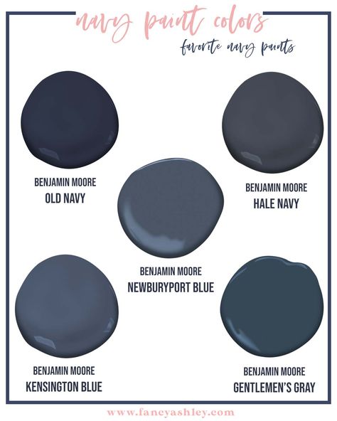 Paint Colors Office, Best Navy Blue Paint Colors, Navy Paint Colors, Navy Blue Paint Colors, Navy Blue Bathrooms, Navy Blue Paint, Office Paint Colors, Bold Paint Colors, Navy Paint