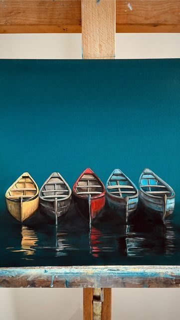 Victoria Obolensky, Water Artists, Seascapes Art, Creative Videos, Art Tutorials Watercolor, Coastal Painting, Boat Art, Boat Painting, Sea Painting