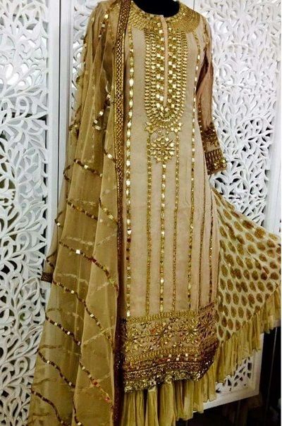 Top 50 Latest Gotta Patti Suit Designs For Festivals and Weddings Gotta Patti Suits, Gota Patti Suits, Salwar Suits Party Wear, Punjabi Fashion, Nikkah Dress, Gotta Patti, Gota Work, Salwar Kamiz, Red Lehenga