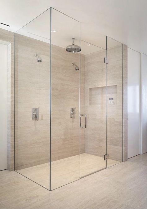 Steam Room Shower, Steam Shower Enclosure, Steam Shower, Bathroom Redesign, Steam Room, Glass Shower Doors, Glass Shower, Shower Enclosure, Bathroom Inspiration