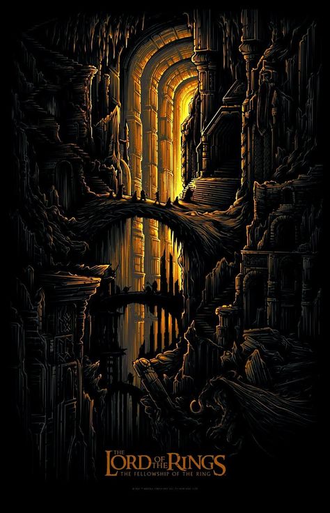 Mines Of Moria, Dan Mumford, Lord Of The Rings Tattoo, The Fellowship Of The Ring, Middle Earth Art, Tolkien Art, Lotr Art, Illustration Photo, Have Inspiration