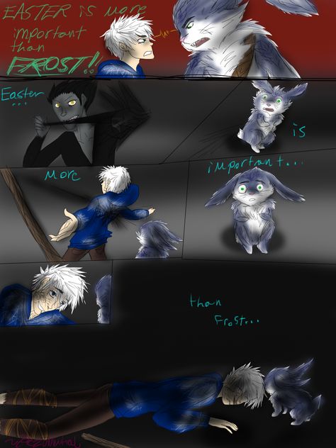 Easter is more important then frost by HezuNeutral Blackice Jack Frost, Rise Of The Guardians Fanart Ships, Jack Frost And Bunnymund, Jack Frost X Easter Bunny, Jack X Bunny, Rise Of The Guardians Jack Frost Fanart, Bunnymund X Jack Frost, Bunny X Jack Frost, Jack Frost X Bunnymund