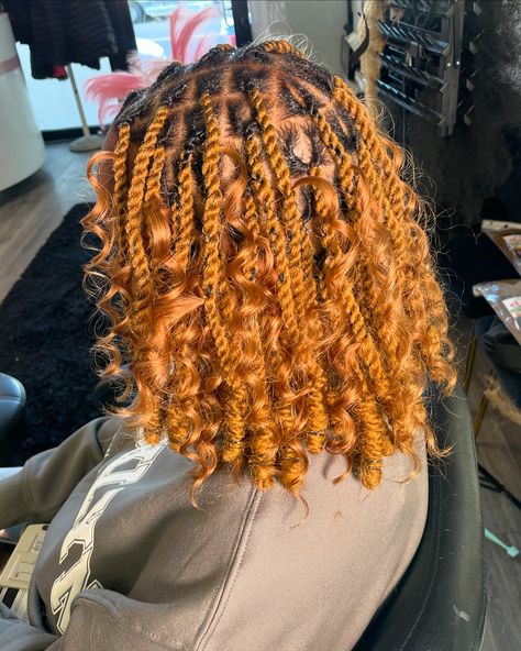 A look! 🙂‍↕️ • Book under; Invisible locs; Invisible locs with human hair curls in color 27 • •November books are open • Welcoming new clients always ☺️ Located in Queens , NY #indielocsnyc #invisiblelocsnyc #softlocsnyc Orange Butterfly Locs, Locs With Human Hair Curls, Locs With Human Hair, Invisible Locs, November Books, Butterfly Locs, Hair Curls, Queens Ny, Pretty Braided Hairstyles