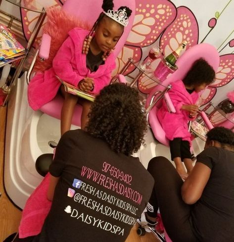 Nailed It! Spas for Kids for Birthdays & Every Day Kids Nail Salon, Pedicure Party, Nail Salon Interior Design, Beauty Salon Interior Design, Nail Salon Interior, Hair And Nail Salon, Kids Spa, Outdoors Birthday Party, Spa Birthday Parties