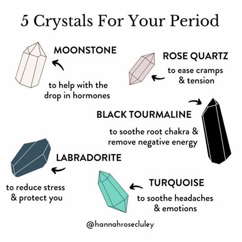 MoonBox® on Instagram: “❤️ROCK YOUR FLOW❤️⠀ ⁠⠀ We love these recommendations from @hannahrosecluley for crystals to work with during menstruation 🩸 ⠀ ⁠⠀ Do you…” Crystals For Period Cramps, Crystals For Menstruation, Crystals For Periods, Period Cramps, Feminine Health, Removing Negative Energy, Root Chakra, Black Tourmaline, Negative Energy