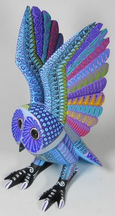 Paper Owl,Owl Die Cut,Scrapbook Die Cut,Scrapbooking Die Cut,Owl Decoration,Owl Embellishment, BEAUTIFUL OWL BY MAURICIO RAMIREZ Oxaca Mexico, Owl Alebrije, Oaxacan Animals, Oaxacan Art, Porcelain Figures, Owl Bird, Wood Carvings, Bright Colored, Owl Art