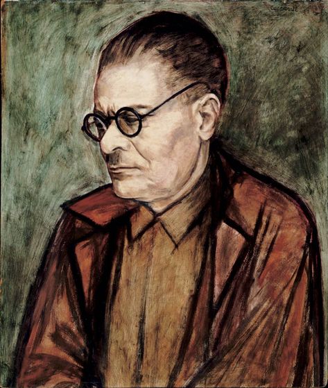 "José Clemente Orozco," Stanley Cosgrove, 1943, oil on hardboard, Montreal Museum of Fine Arts. Saint Joseph Oratory Montreal, Jose Clemente Orozco, Montreal Museum, Canadian Art, Museum Of Fine Arts, Fine Arts, Montreal, Male Sketch, Fine Art