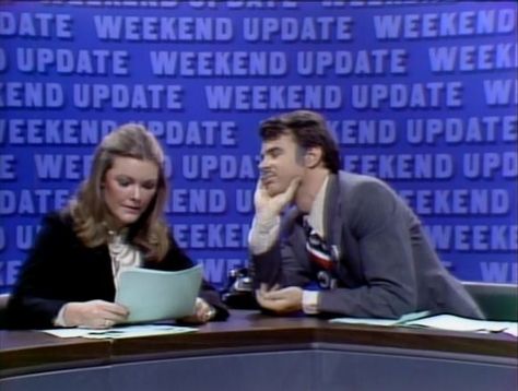 Dan Aykroyd and Jane Curtin weekend update SNL. Weekend Update Snl, Jane Curtin, Snl Weekend Update, Muse Board, Feeling Crappy, Ray Stantz, Amazing Portraits, Snl Skits, Dan Aykroyd