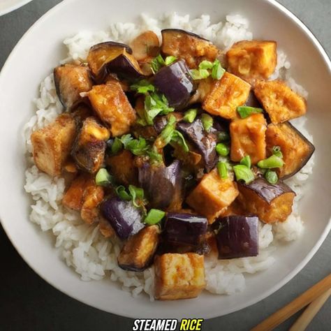 Chinese Eggplant Tofu Recipe Tofu And Eggplant Recipes, Eggplant Tofu Recipe, Eggplant Tofu, Chinese Eggplant, Firm Tofu, Tofu Recipe, Tofu Dishes, Grilled Eggplant, Chilli Paste