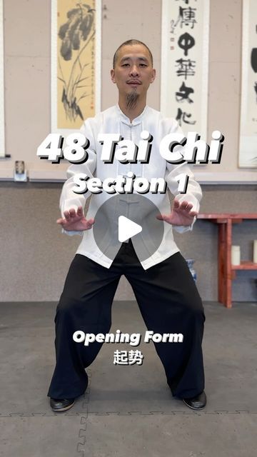 Tai Chi Poses, Yang Style Tai Chi, Tai Chi Movements, Tai Chi Moves, Chi Flow, Learn Tai Chi, Tai Chi For Beginners, Mixed Martial Arts Training, Wall Pilates