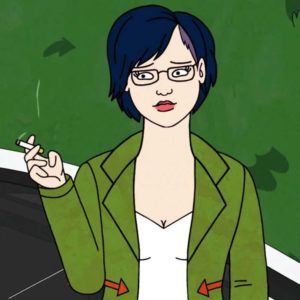 Diane Nguyen, Literally Me Characters, Kin List, Bojack Horseman, Favourite Characters, Comfort Characters, The Horse, The 90s, Blue Hair