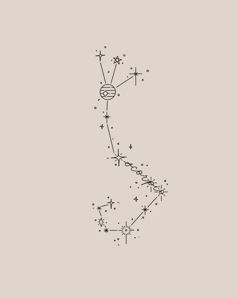 Perseus Constellation, Scorpio Planet, Scorpio Constellation Tattoos, Constellation Scorpio, Pluto Planet, Scorpio Tattoo, Constellation Tattoo, Planet Tattoos, Calligraphy Tattoo