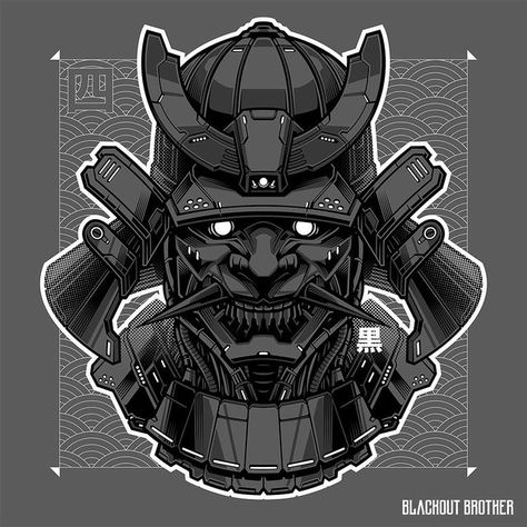 Tattoo Oni, Oni Demon, Samurai Tattoo Design, One Piece Tattoos, Cool Shirt Designs, Custom Top, Joker Wallpapers, Ui Design Website, Samurai Tattoo