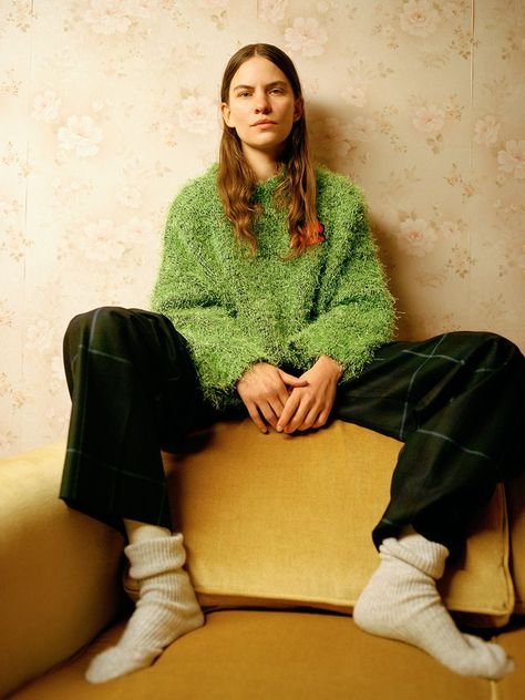 Coco Sumner, Sweater Photoshoot, Eliot Sumner, Gender Neutral Pronouns, Sun Shine, Cover Story, Shaved Head, Fashion Editor, Winter 2024