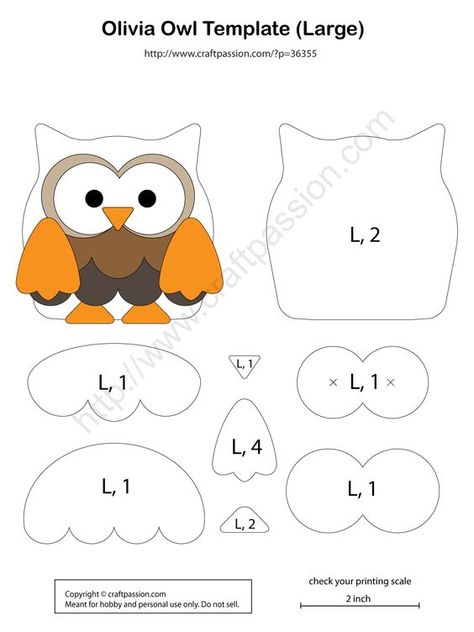 owl template large Owl Templates, Baby Diy Sewing, Owl Craft, Felt Animal Patterns, Felt Crafts Patterns, Quiet Book Patterns, Felt Owl, Owl Pattern, Owl Crafts