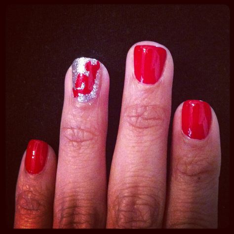 So doing this for a game. nj devils nails! New Jersey Devils Nails, Nj Devils Nails, Hockey Nails, Inspirational Nails, Jersey Nails, Devils Hockey, Nj Devils, Naild It, New Jersey Devils