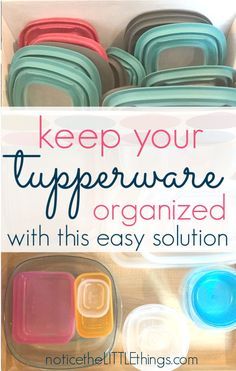 the best and easiest way to organize tupperware EVER. finally, an organizing solution to help get your tupperware organized for good! #organizationforthehome #organization #organizedkitchen #organizedtupperware #tupperwareorganizing #organizingideas #organizationhacks #delclutteringideas #organizedmom #noticetheLITTLEthings Tupperware Organizing Small Space, Container Drawer Organization, Organized Tupperware Cabinet, Pantry Tupperware Organization, Tupperware Cupboard Organizing, Organizing Tupperware Drawer, Tupperware Organizing Cabinets, Organize Tupperware Drawer, Tupperware Organizing Drawer