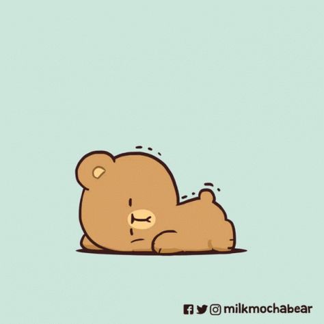 Milk And Mocha Bear Sleep, Sleep Gif, Milk And Mocha Bear, Batman Gif, Cuddling Gif, Sleeping Gif, Milk And Mocha, Mocha Bear, Bear Gif