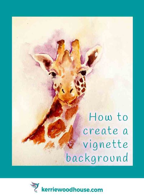 A simple way to add a watercolour background to your painting is to create a vignette effect. Find out how and discover 7 other options for adding backgrounds to your watercolor paintings #vignettebackground #watercolor #watercolour #watercolorbackground #watercolourbackground #howtopaintavignettebackground #arttips Watercolour Inspiration Animals, Background For Watercolor Painting, How To Paint Watercolor Background, Watercolour Pictures, Illustration Art Watercolor Artworks, Watercolor Vignettes, Watercolor Backgrounds For Portraits, Watercolor Art Background, Watercolour Background Easy