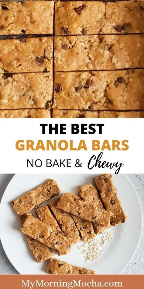 Homemade Sunbelt Granola Bars, Soft Chewy Granola Bars Recipe, Sunbelt Granola Bars Recipe, Sunbelt Granola Bars, Soft Granola Bars, Peanut Butter Granola Bar Recipe, Chocolate Chip Granola Bar Recipe, Diy Granola Bars, Soft Granola