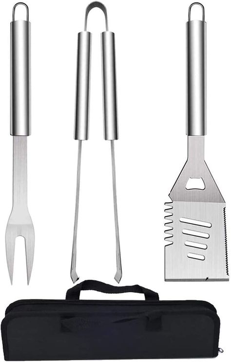 https://amzn.to/3JSZHDN Introducing our premium BBQ utensil set, the ultimate companion for all your grilling adventures. This comprehensive set is carefully crafted with the highest quality materials to ensure durability, functionality, and exceptional performance. Whether you're a seasoned grill master or a casual weekend barbecuer, our BBQ utensils are designed to elevate your grilling experience to new heights. Grill Corn, Roast Meat, Bbq Tool Set, Grill Tools, Grilling Utensils, Side Dishes For Bbq, Chicken Marinade, Barbecue Tools, Virtual Learning