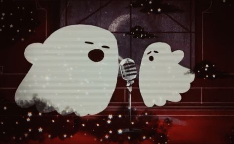 Ghost duet edit Ghost Playlist Cover, Dancing With Your Ghost Aesthetic, Dancing With A Ghost Drawing, Ghost Duet, Pastel Ghost Album Cover, Every Night Im Dancing With Your Ghost, Images Cartoon, Ghost Images, Cartoon Profile