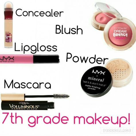 Year 7 Makeup, Makeup For 7th Graders Middle School, Make Up For 6th Graders, Middle School Makeup 7th, Makeup For 6th Graders, Makeup For 7th Graders, Outfits For 7th Graders, Makeup Looks For Teens, 8th Grade Makeup