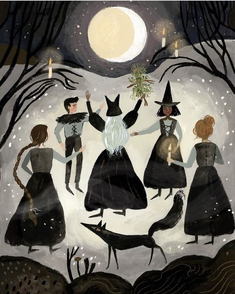 Witch's Cottage, Winter Witch, Nyt Bestseller, Witchy Halloween, Witchy Art, Pretty When You Cry, Oh Christmas Tree, Yule Decorations, Witch Art