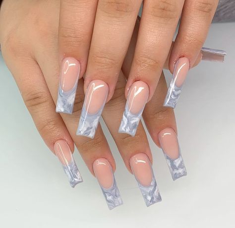 Coffin French Tip, Ongles Bling Bling, Coffin French, Brown Acrylic Nails, Classy Acrylic Nails, Long Acrylic Nails Coffin, Acrylic Nails Coffin Pink, Long Square Acrylic Nails, Acrylic Nails Coffin Short