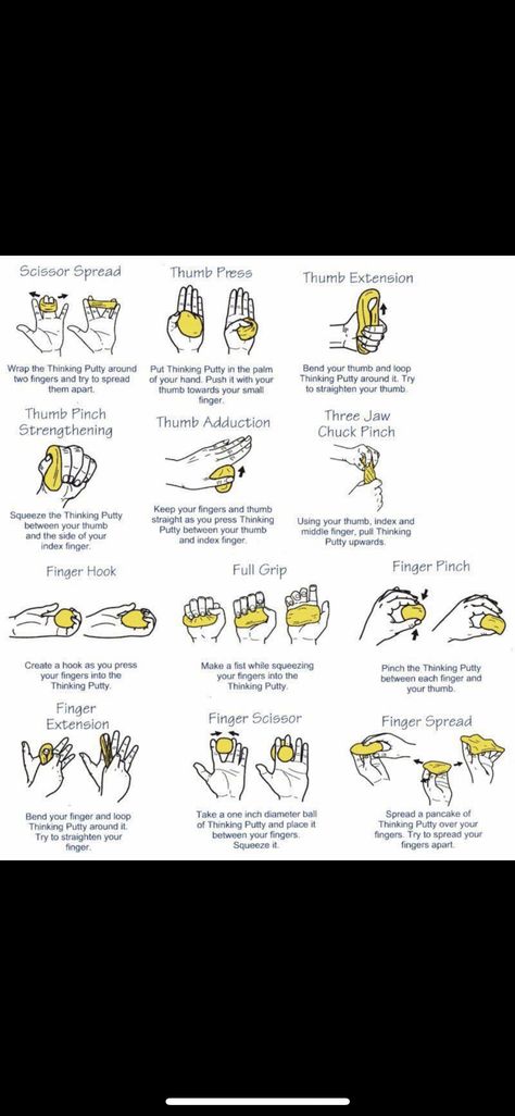 Theraputty exercises Hand Function Occupational Therapy, Hand Exercises Occupational Therapy, Theraputty Exercises Hands, Theraputty Activities, Occupational Therapy Activities For Adults, Theraputty Exercises, Occupational Therapy Handwriting, Activities Adults, Hand Strengthening Activities