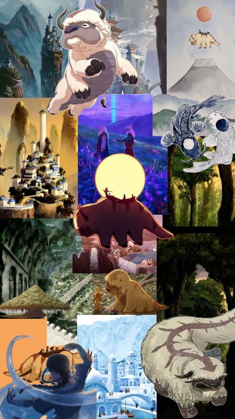 Avatar carton collage Avatar The Last Airbender Collage, Avatar The Last Air Bender, Background Cute, The Last Air Bender, Air Bender, Avatar Aang, Aang, Avatar The Last Airbender, The Last Airbender