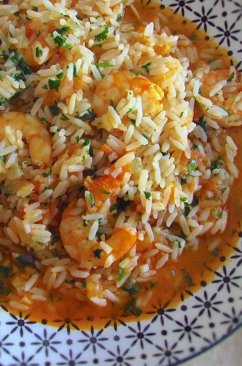 Portuguese Prawn Recipes, Portugal Food Recipes, Portuguese Shrimp And Rice Recipes, Portuguese Shrimp Recipes, Portuguese Rice Recipes, Rice And Shrimp Recipes, Portugal Recipes, Portuguese Steak, Seafood Rice Recipe