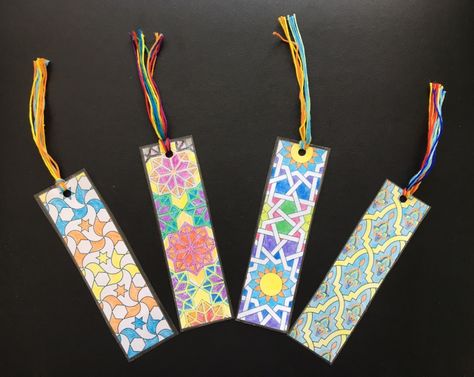 IMG_0078 Eid Decoration Ideas, Ramadan Craft, Islamic Crafts, Kid Friendly Party, Craft For Children, Art Bookmarks, Beautiful Bookmarks, Laminated Bookmarks, Ramadan 2024